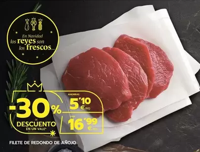 Oferta de Filete De Redondo De Anojo por 16,99€ en BM Supermercados