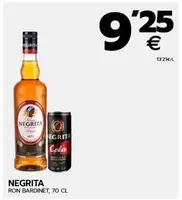 Oferta de Negrita - Ron Bardinet por 9,25€ en BM Supermercados