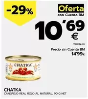 Oferta de Chatka - Cangrejo Real Rojo Al Natural por 14,99€ en BM Supermercados