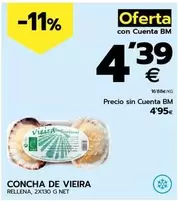 Oferta de Concha De Vieira por 4,95€ en BM Supermercados