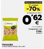 Oferta de Franjuba - Tostas Frutos Rojos por 2,05€ en BM Supermercados