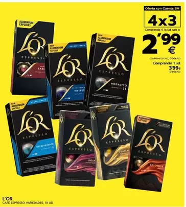 Oferta de L'or - Cafe Espresso  por 3,99€ en BM Supermercados