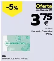 Oferta de Bm - Berberechos por 3,75€ en BM Supermercados