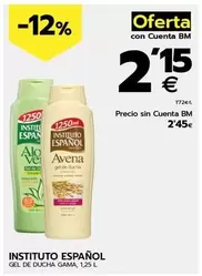 Oferta de Instituto Español - Gel De Ducha  por 2,45€ en BM Supermercados