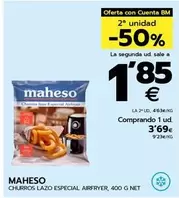 Oferta de Maheso - Churros Lazo Especial Airfryer por 3,69€ en BM Supermercados