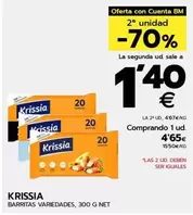 Oferta de Krissia - Barritas Variedades por 4,65€ en BM Supermercados