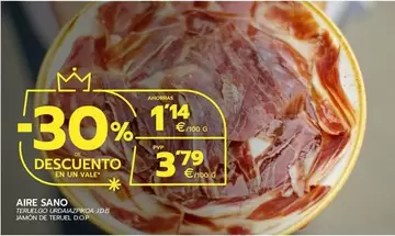 Oferta de Aire Sano - Jamón De Teruel D.O.P. por 3,79€ en BM Supermercados