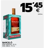 Oferta de Barceló - Ron Añejo por 15,45€ en BM Supermercados