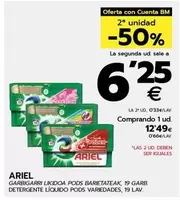 Oferta de Ariel - Detergente Liquido Pods por 12,49€ en BM Supermercados