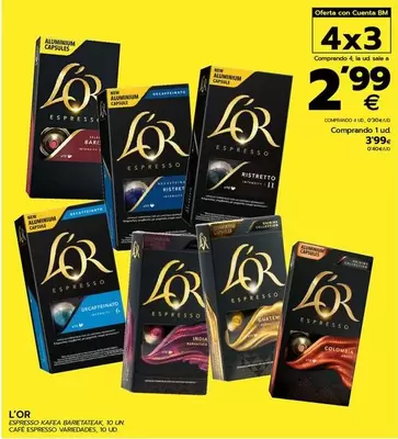 Oferta de L'Or - Café Espresso por 3,99€ en BM Supermercados