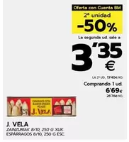 Oferta de J.Vela - Espárragos  por 6,69€ en BM Supermercados