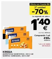 Oferta de Krissia - Barritas  por 4,65€ en BM Supermercados