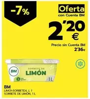 Oferta de Bm - Limon Sorbetete por 2,36€ en BM Supermercados