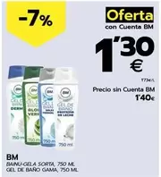 Oferta de Bm - Gel De Bano Gama por 1,4€ en BM Supermercados