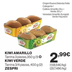 Oferta de Kiwi - Kiwi Amarillo por 2,99€ en Supercor