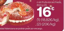 Oferta de O Sin Fruta Escarchada por 16€ en Supercor