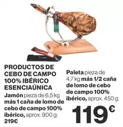 Oferta de Productos De Cebo De Campo 100% Iberico por 119€ en Supercor