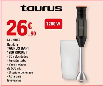 Oferta de Taurus - Batidora Bapi 1200 Rocket por 26,9€ en E.Leclerc