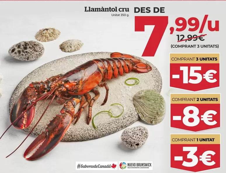 Oferta de Bogavante Crudo por 7,99€ en La Sirena