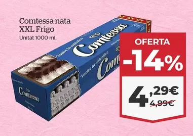 Oferta de Comtessa - Nata Xxl Frigo por 4,29€ en La Sirena