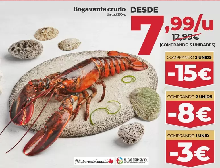 Oferta de Bogavante Crudo por 7,99€ en La Sirena