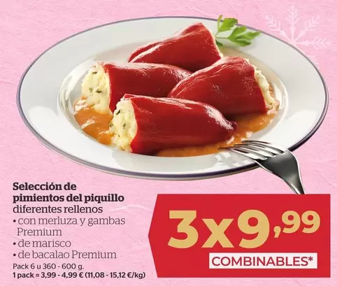 Oferta de Selección De Pimientos Del Piquillo por 3,99€ en La Sirena