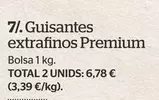 Oferta de Premium - Guisantes Extrafinos  por 3,39€ en La Sirena