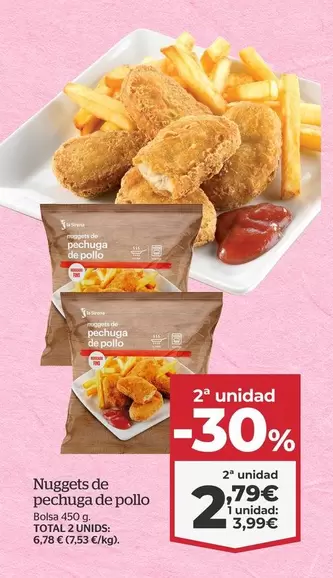 Oferta de Nuggets De Pechuga De Pollo por 3,99€ en La Sirena