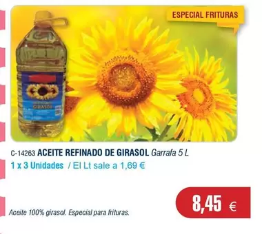 Oferta de Abordo - Aceite Refinado De Girasol por 8,45€ en Abordo