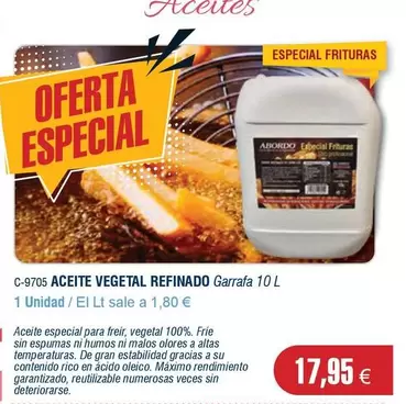 Oferta de Abordo - Aceite Vegetal Refinado por 17,95€ en Abordo