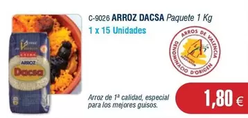 Oferta de Dacsa - Arroz por 1,8€ en Abordo