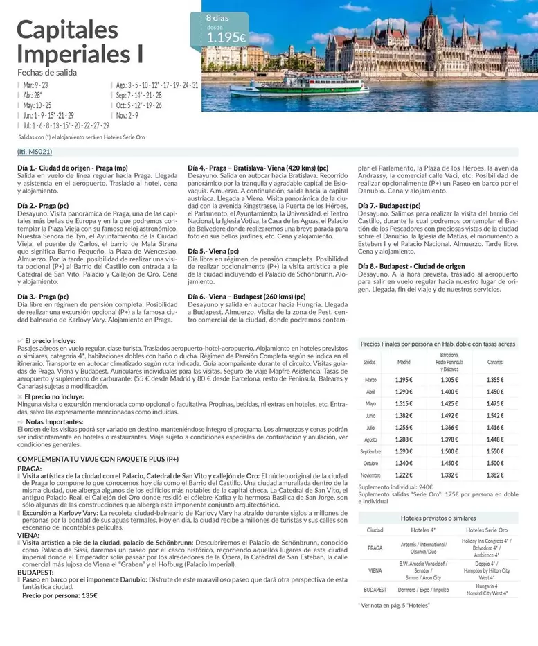 Oferta de Capitales Imperiales I por 1195€ en Nautalia Viajes