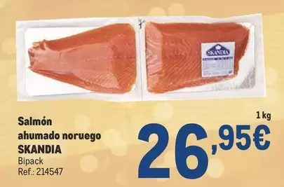 Oferta de Skandia - Salmón Ahumado Noruego por 26,95€ en Makro