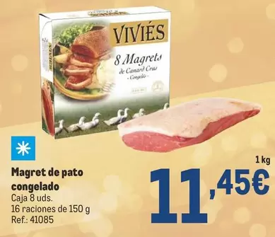 Oferta de Pato - Magret De  Congelado por 11,45€ en Makro