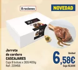 Oferta de Cascajares - Jarrete De Cordero por 6,58€ en Makro