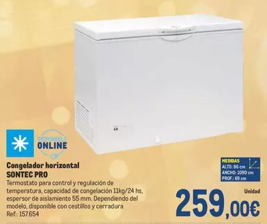 Oferta de Sontec - Congelador Horizontal por 259€ en Makro