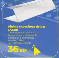 Oferta de Lacor - Vitrina Expositora De Bar por 36,9€ en Makro