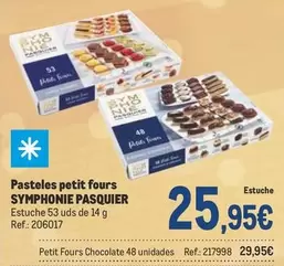 Oferta de Pasquier - Pasteles Petit Fours Symphonie por 25,95€ en Makro