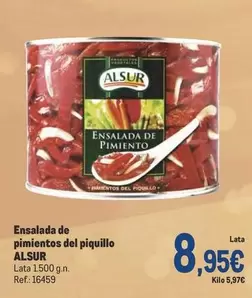 Oferta de Alsur - Ensalada De Pimientos Del Piquillo por 8,95€ en Makro