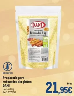 Oferta de Dani - Preparado Para Rebozados Sin Gluten por 21,95€ en Makro