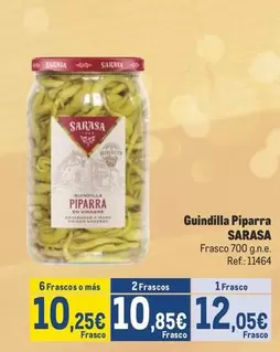 Oferta de Sarasa - Guindilla Piparra por 12,05€ en Makro