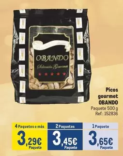 Oferta de Obando - Picos Gourmet por 3,65€ en Makro