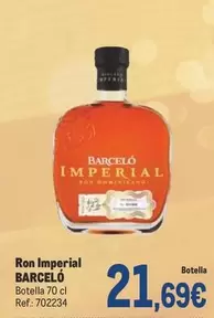 Oferta de Barceló - Ron Imperial por 21,69€ en Makro