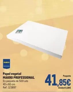 Oferta de Makro - Papel Vegetal por 41,85€ en Makro