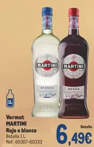 Oferta de Martini - Vermut Rojo O Blanco por 6,49€ en Makro