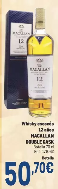 Oferta de Macallan - Whisky Escocés 12 Anos por 50,7€ en Makro