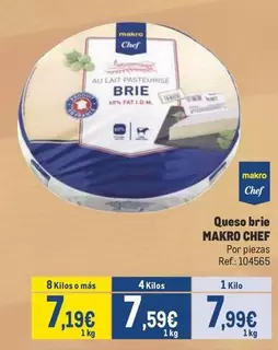 Oferta de Makro - Queso Brie por 7,99€ en Makro