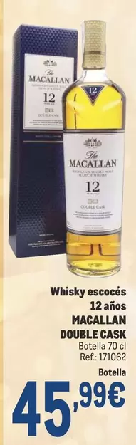 Oferta de Macallan - Whisky Escocés 12 Anos por 45,99€ en Makro