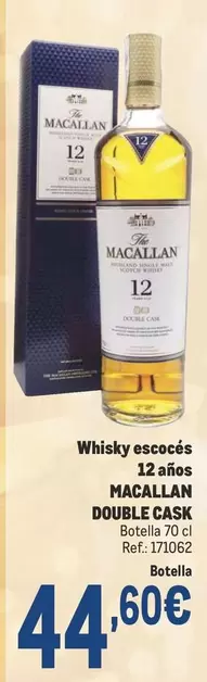 Oferta de Macallan - Whisky Escocés 12 Anos por 44,6€ en Makro