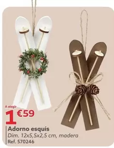 Oferta de Adorno Esquis por 1,59€ en GiFi